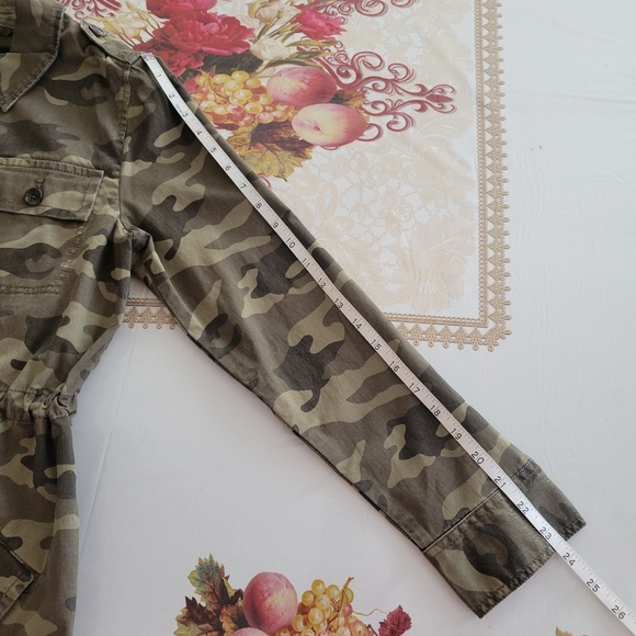 Banana Republic Utility Jacket Womens Size Small Camouflage Button Up Blazer - Picture 10 of 14